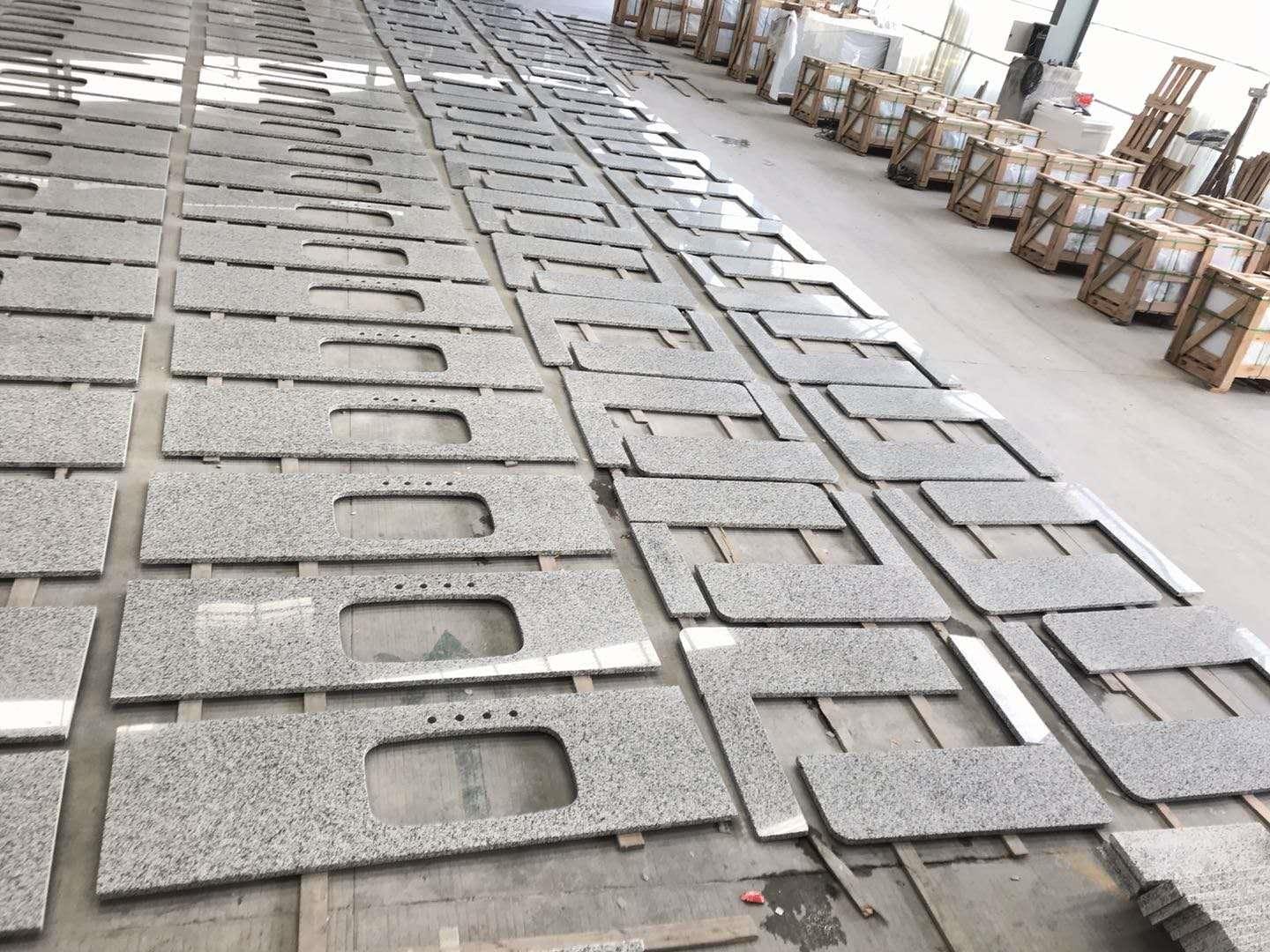 New Venetian Gold Granite Worktop Countertops & Vanity Tops — Countertop batch matched for colour and pattern at Sun Young Stone