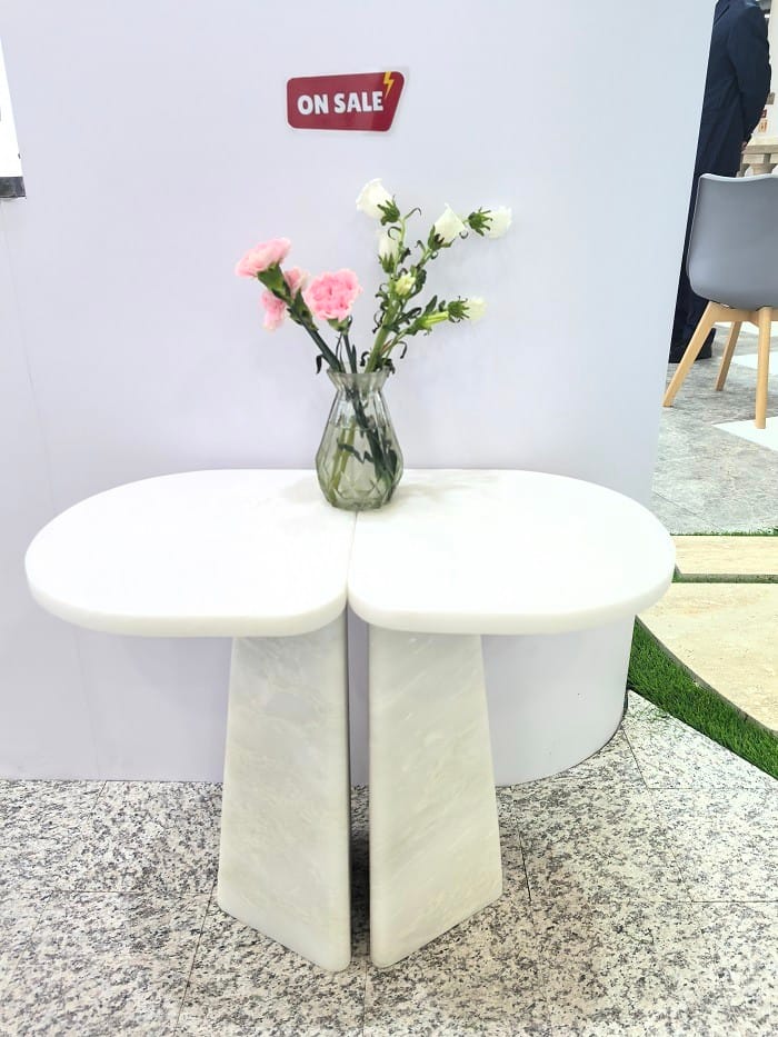 Sun Young Stone at the 25th Xiamen Stone Fair 2025 — booth and natural stone display, photo 8