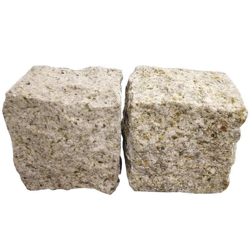 Natural Split Yellow Granite Cobble Stone — Granite from Sun Young Stone