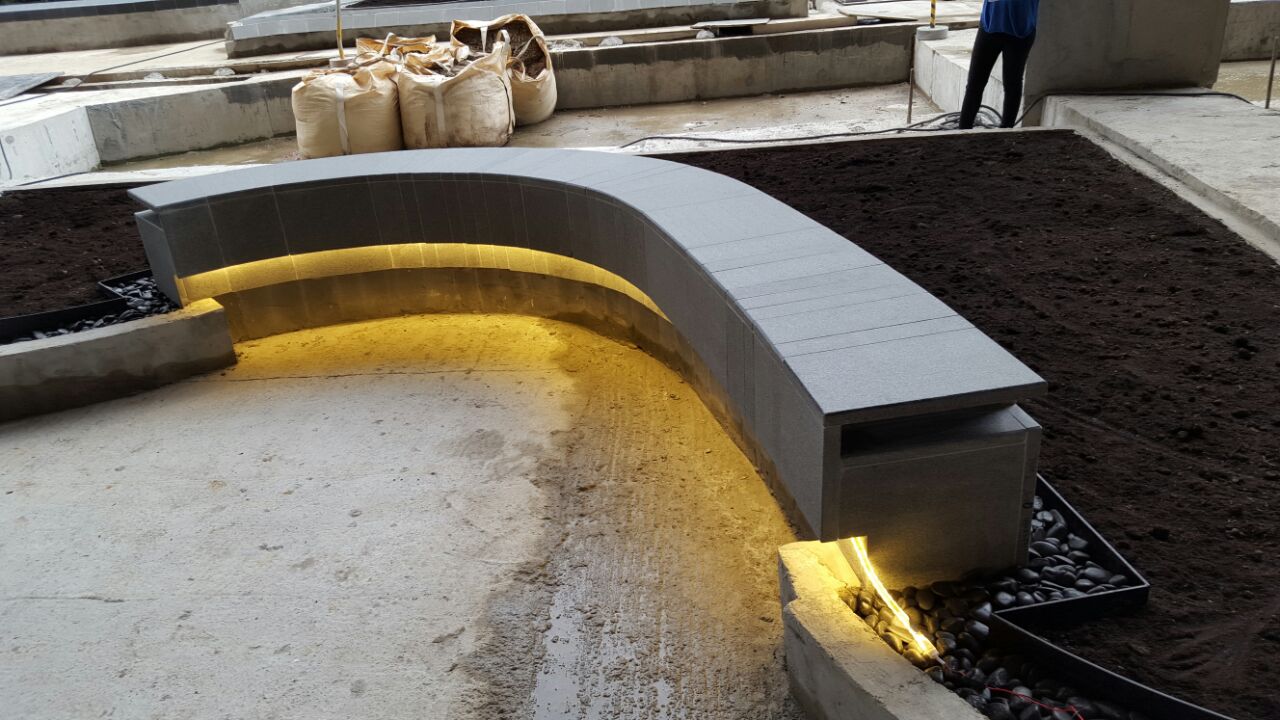 Mapletree Business City II, Singapore — Granite Pavers, Solid Granite Benches supplied and fabricated by Sun Young Stone (view 7)