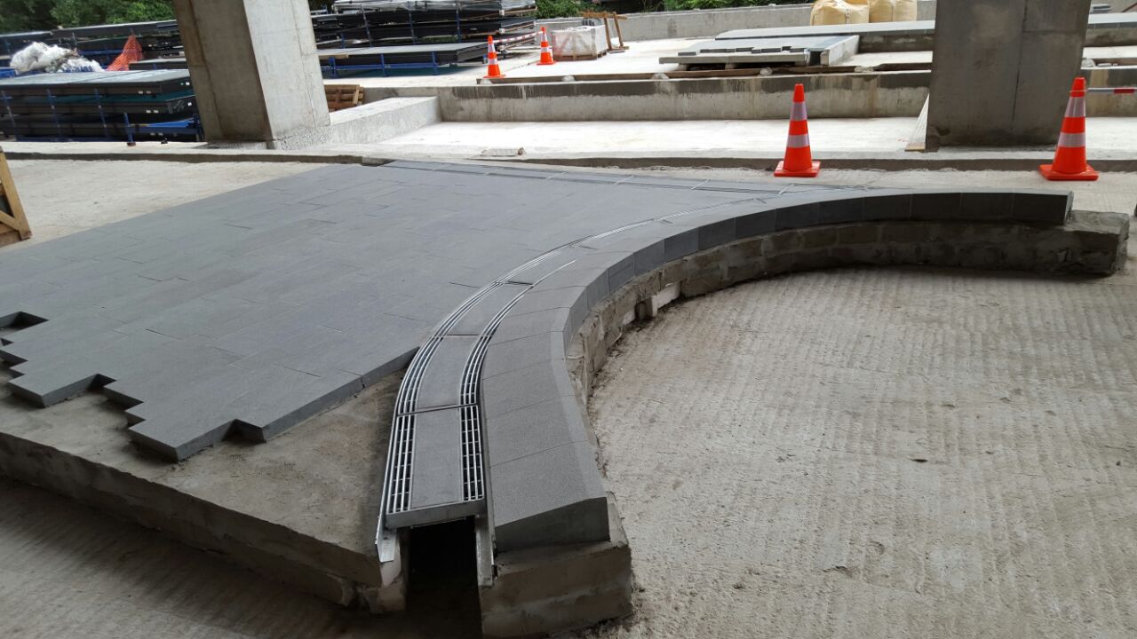 Mapletree Business City II, Singapore — Granite Pavers, Solid Granite Benches supplied and fabricated by Sun Young Stone (view 13)