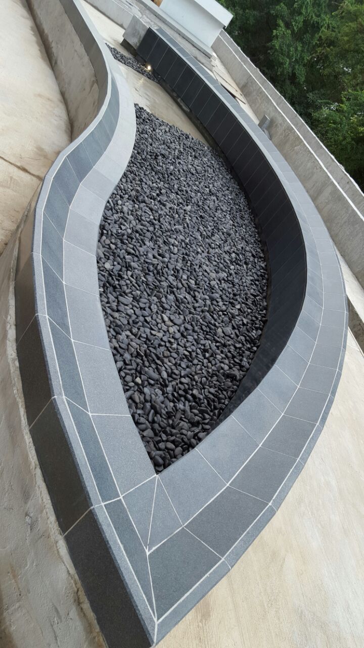 Mapletree Business City II, Singapore — Granite Pavers, Solid Granite Benches supplied and fabricated by Sun Young Stone (view 10)