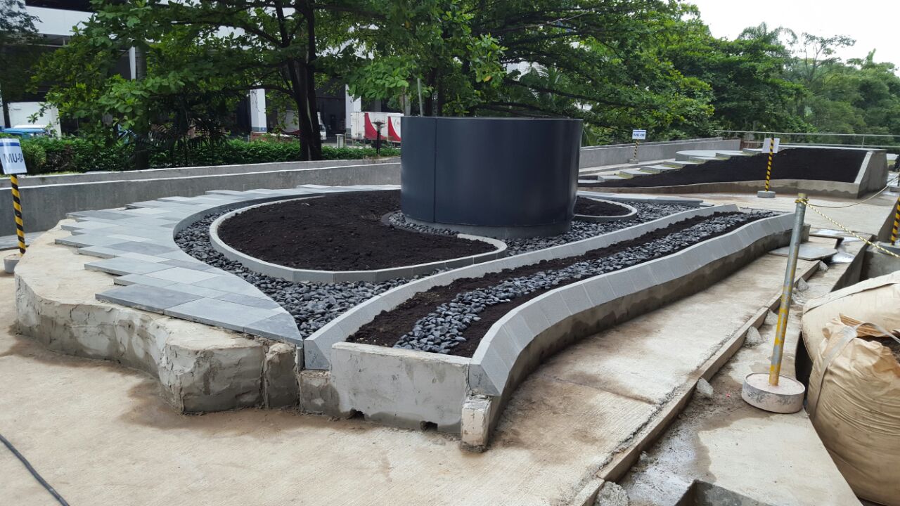 Mapletree Business City II, Singapore — Granite Pavers, Solid Granite Benches supplied and fabricated by Sun Young Stone (view 12)