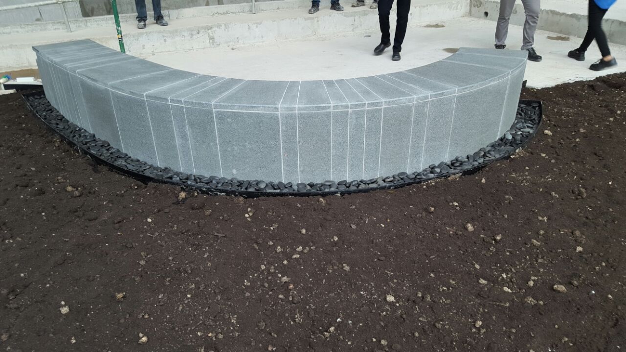 Mapletree Business City II, Singapore — Granite Pavers, Solid Granite Benches supplied and fabricated by Sun Young Stone (view 8)