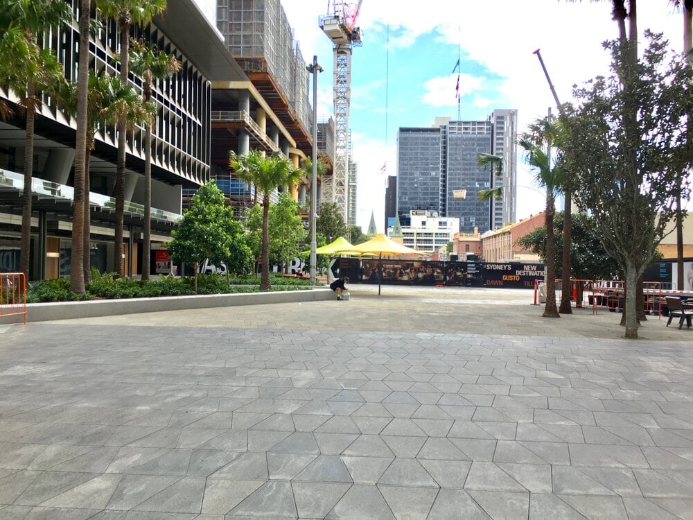 Parramatta Square natural stone project in Parramatta, Sydney, Australia