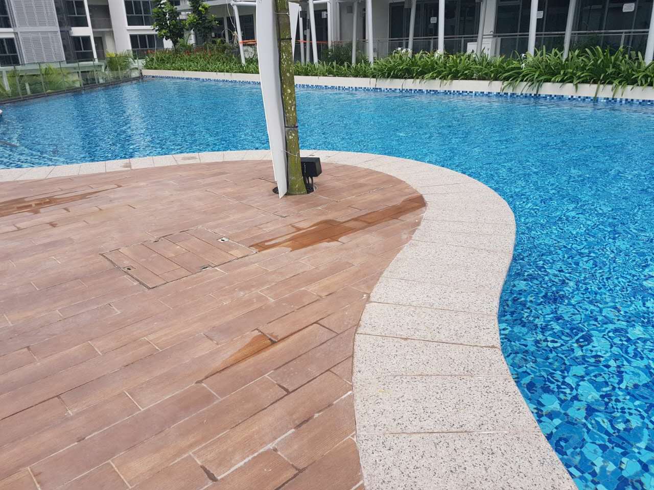 Watertown Punggol, Singapore — Flamed Granite, Granite Pavers supplied and fabricated by Sun Young Stone (view 2)