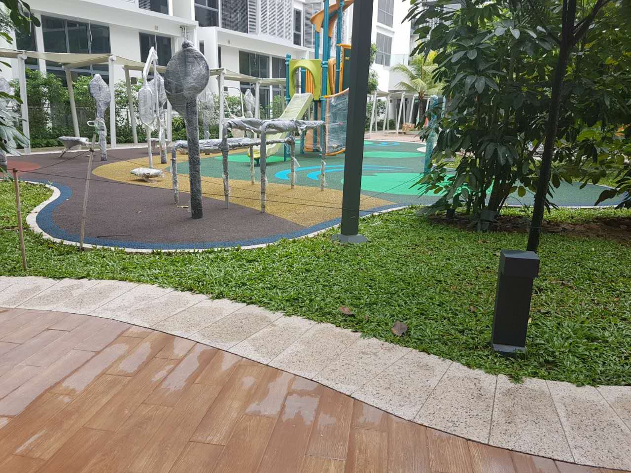 Watertown Punggol, Singapore — Flamed Granite, Granite Pavers supplied and fabricated by Sun Young Stone (view 3)