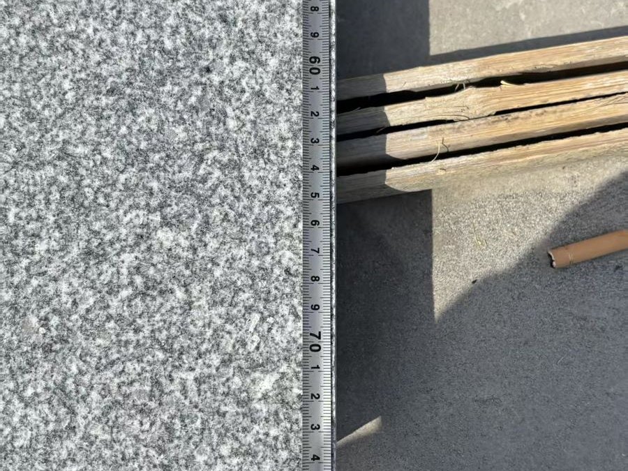 Royal Grey Granite (Medium Grey) Granite — Dimension check: every piece measured for length and width against the approved sizes at Sun Young Stone